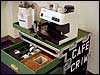 Ready for the road: Cafe Crim, with JuiceMan and Saeco espresso machine