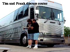Drivers checking map